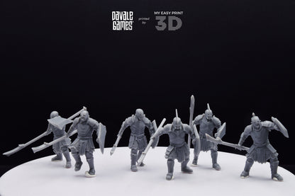 Super Orc Spearman - Davale Games - 3D Printed with high quality resin for LOTR/D&D games