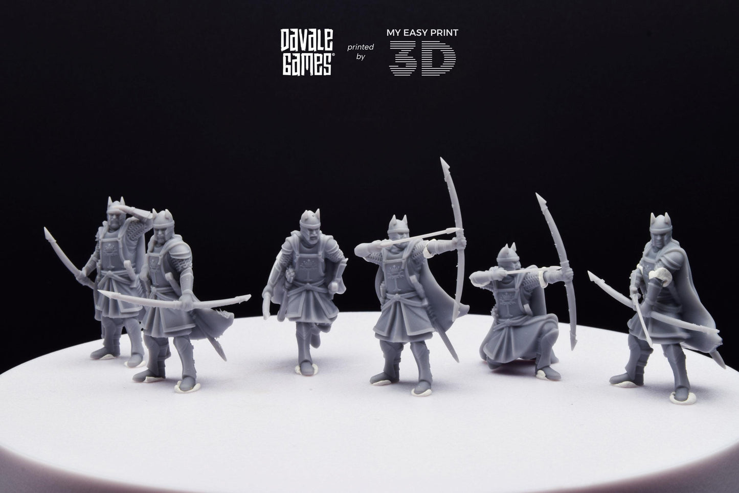High Human Archer - Davale Games - 3D Printed with high quality resin for LOTR/D&D games