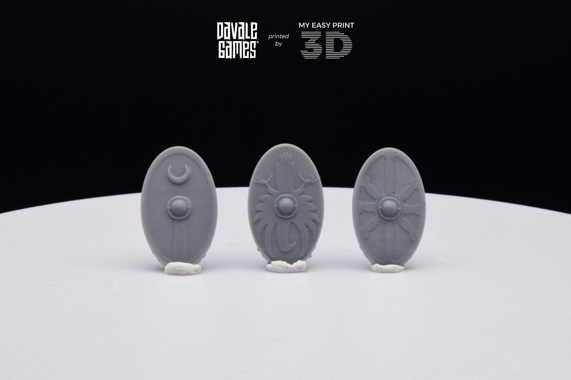 Interchangeable Roman Shields - Davale Games - Historical games - 3D Printed with high quality resin