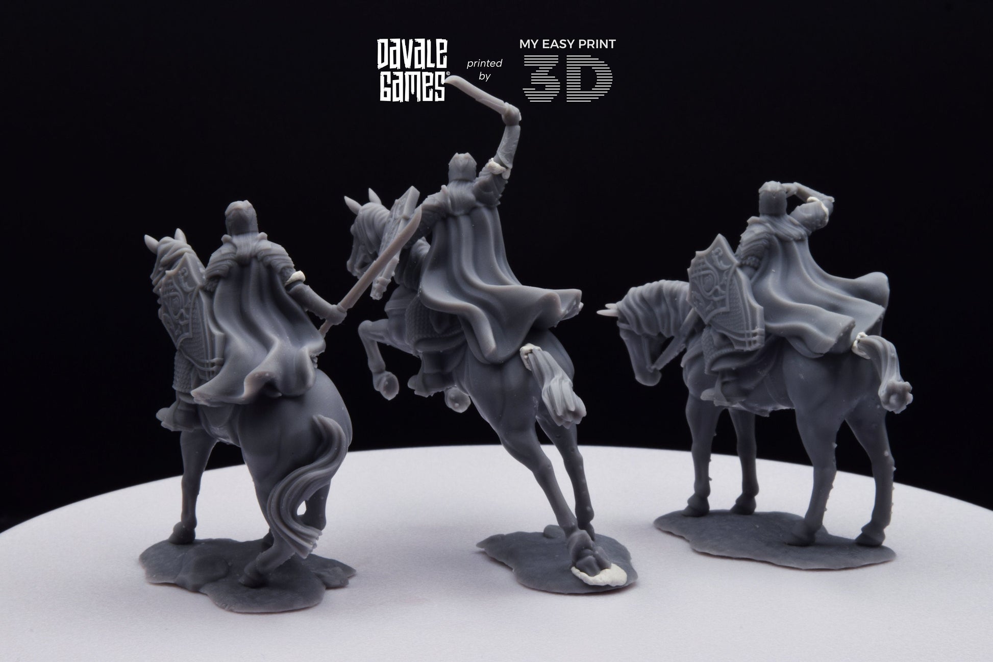 Armoured Wood Elf on Horse - Davale Games - 3D Printed with high quality resin for LOTR/D&D games