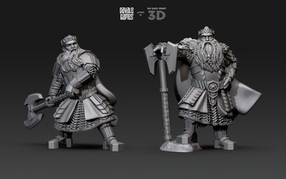 Kalak King - Davale Games - 3D Printed with high quality resin for LOTR/D&D games