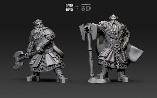 Kalak King - Davale Games - 3D Printed with high quality resin for LOTR/D&D games
