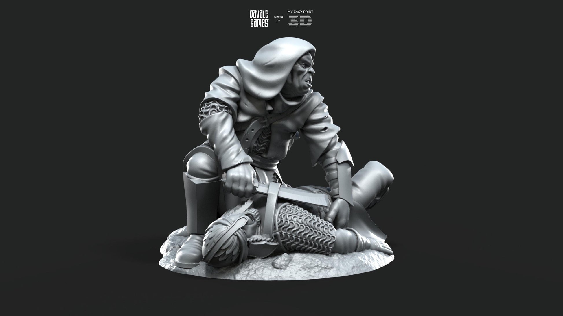 Orc Thief - Davale Games - 3D Printed with high quality resin for LOTR/D&D games