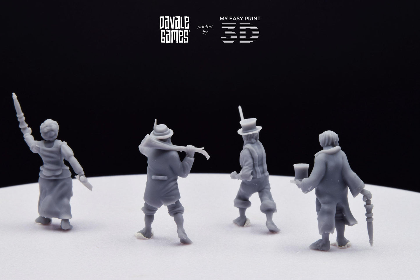 Halfmen Oficial - Davale Games - 3D Printed with high quality resin for LOTR/D&D games