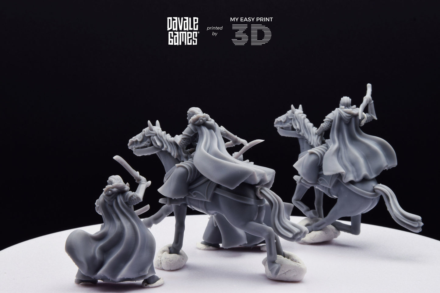 Bloody Elf Brother - Foot and Mounted - Davale Games - 3D Printed with high quality resin for LOTR/D&D games