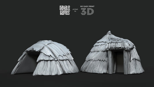 Native Dwelling - Fellmount Reavers - Davale Games - 3D Printed with high quality resin for LOTR/D&D games