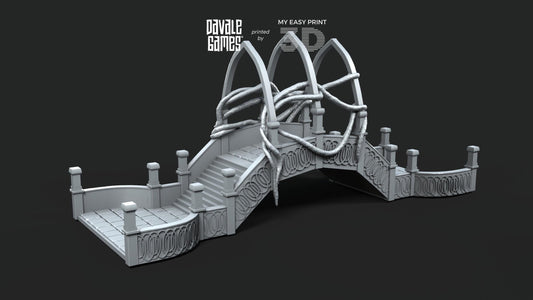 Elven Bridge - Davale Games - 3D Printed with high quality resin for LOTR/D&D games