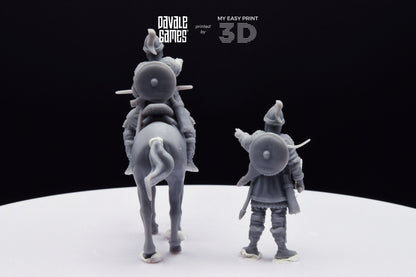 Attila the Hun - Battle of The Catalaunian Plains - Foot and Mounted - Davale Games - Historical games - 3D Printed with high quality resin