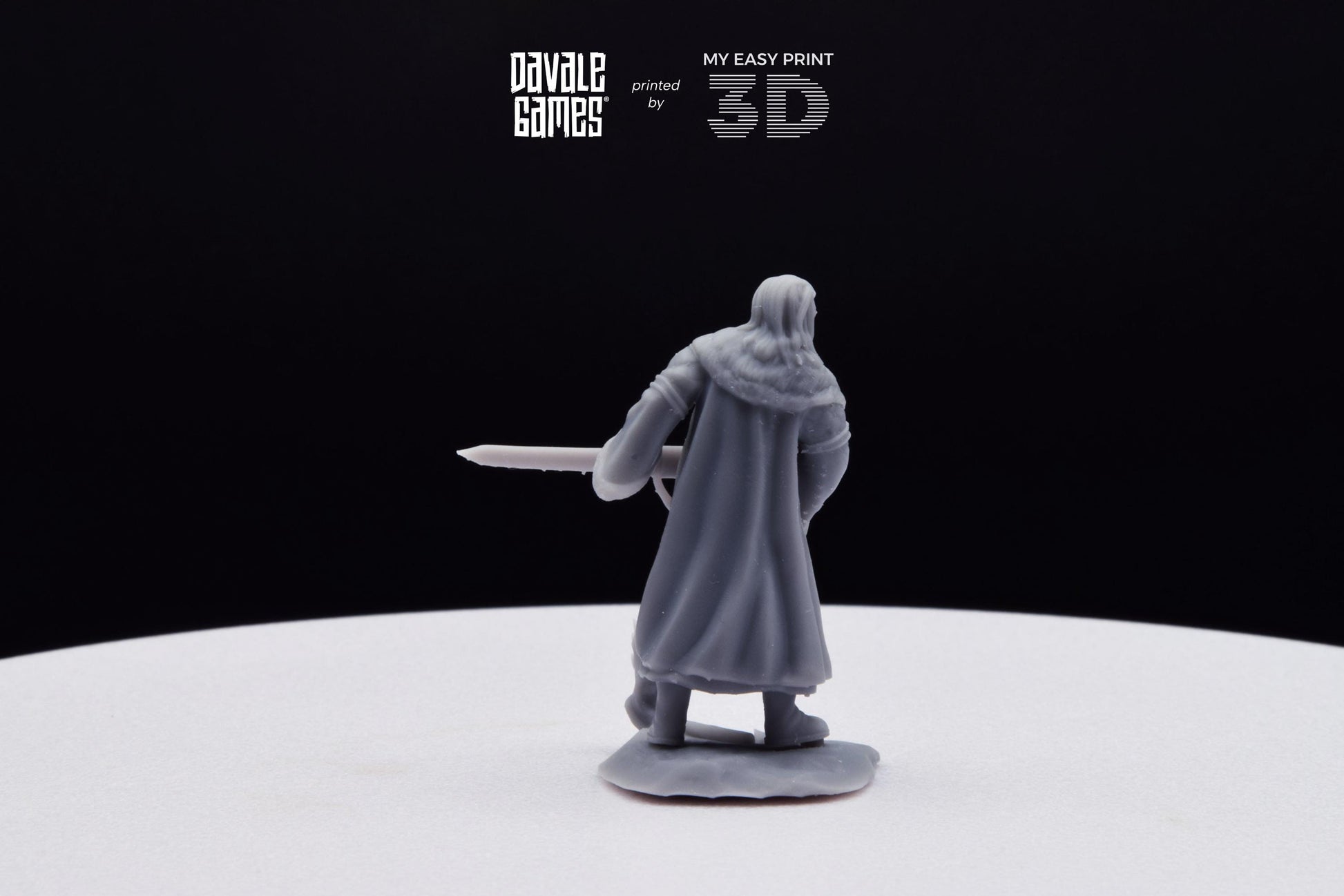 Enecthor Grey Castle Lieutenant - Davale Games - 3D Printed with high quality resin for LOTR/D&D games