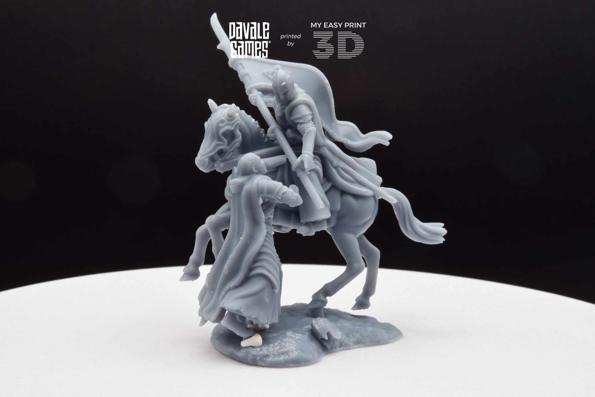 Bloody Elf Banner - Mounted - Davale Games - 3D Printed with high quality resin for LOTR/D&D games