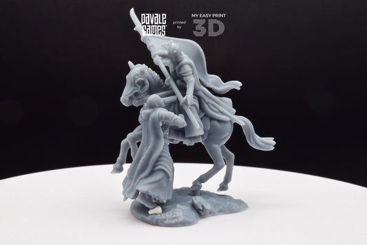 Bloody Elf Banner - Mounted - Davale Games - 3D Printed with high quality resin for LOTR/D&D games