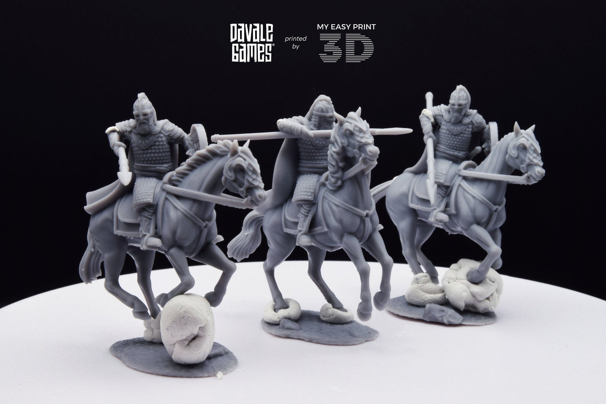 West Human Royal Guard - Mounted - Davale Games - 3D Printed with high quality resin for LOTR/D&D games