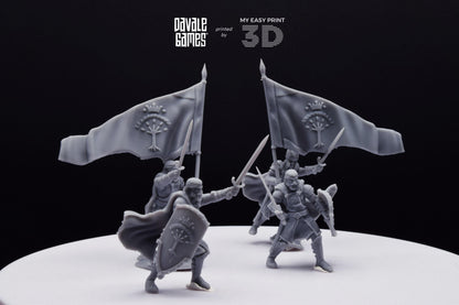 High Human Commander - Davale Games - 3D Printed with high quality resin for LOTR/D&D games