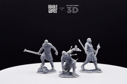 Blood-Handed Berseker Extra Poses - Davale Games - 3D Printed with high quality resin for LOTR/D&D games