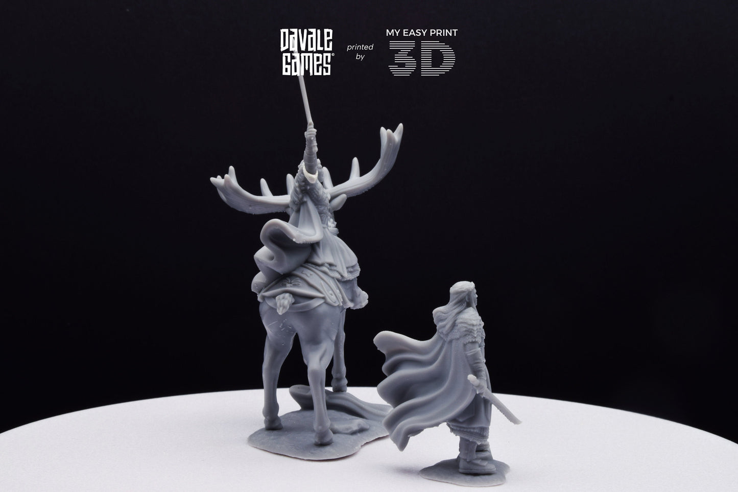 King of the Forest - Foot and Mounted - Davale Games - 3D Printed with high quality resin for LOTR/D&D games