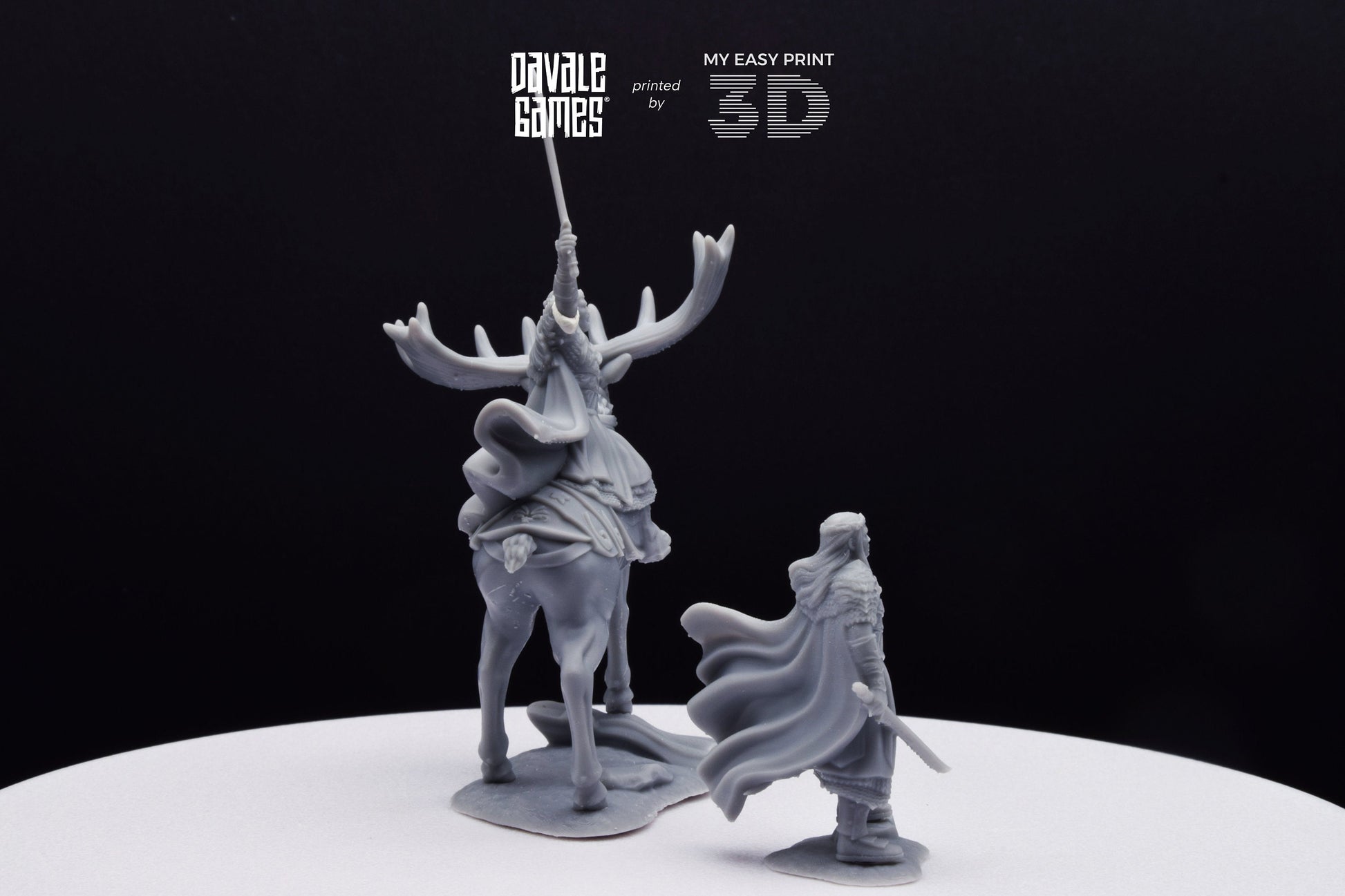 King of the Forest - Foot and Mounted - Davale Games - 3D Printed with high quality resin for LOTR/D&D games
