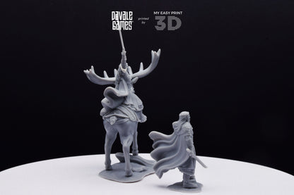 King of the Forest - Foot and Mounted - Davale Games - 3D Printed with high quality resin for LOTR/D&D games