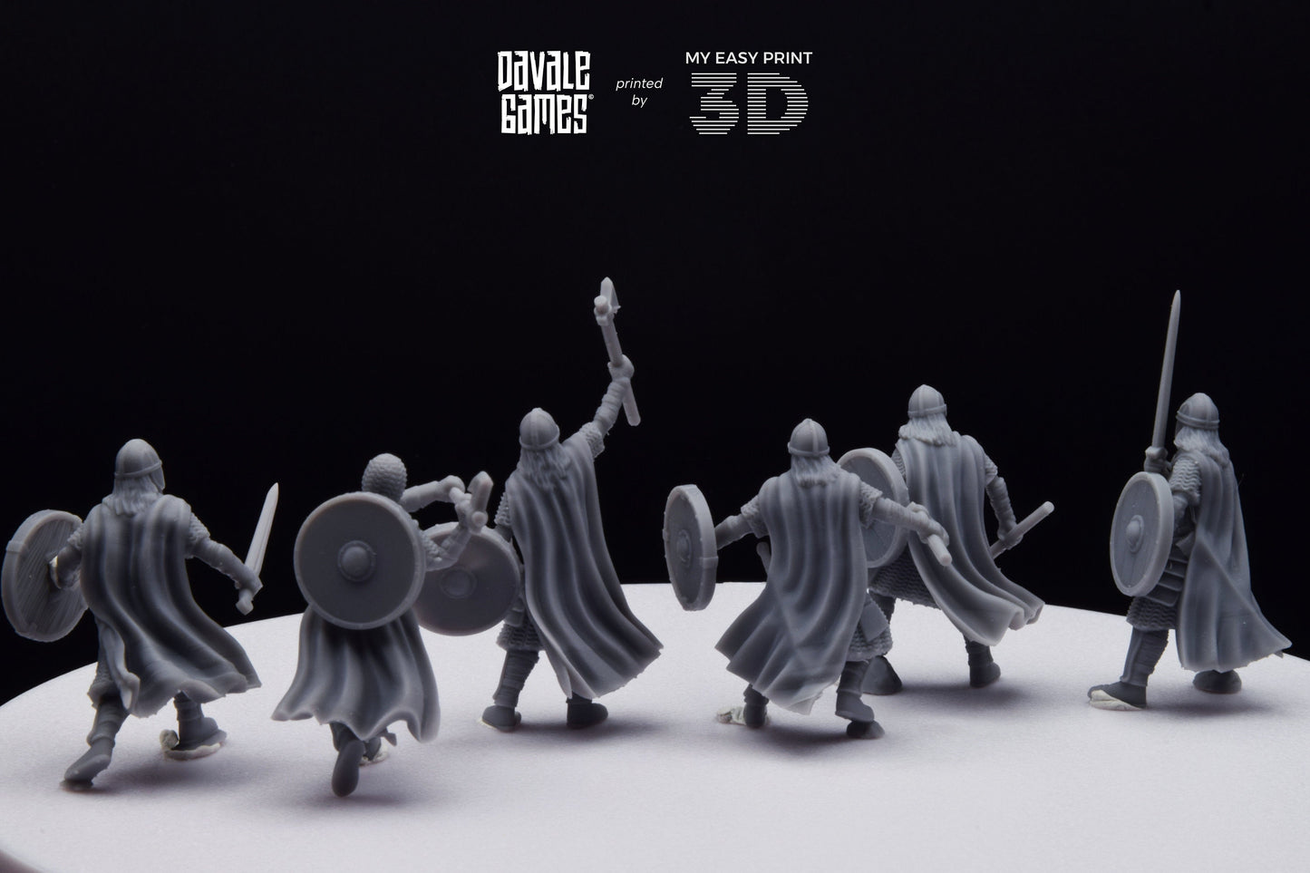 West Human elite on foot - Davale Games - 3D Printed with high quality resin for LOTR/D&D games