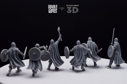 West Human elite on foot - Davale Games - 3D Printed with high quality resin for LOTR/D&D games