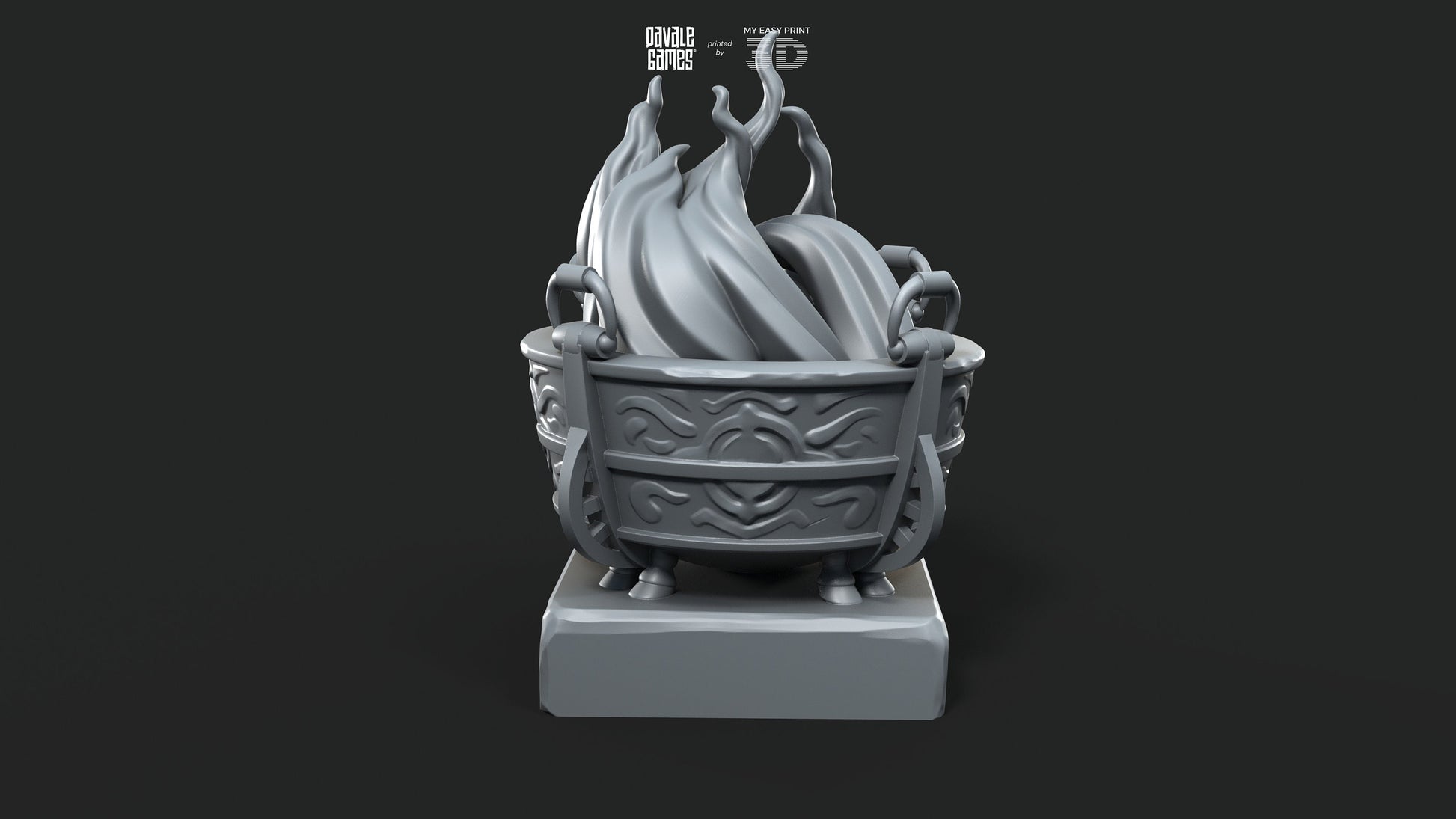 Cauldron and Overturned Cauldron - War Item - Davale Games - 3D Printed with high quality resin for LOTR/D&D games