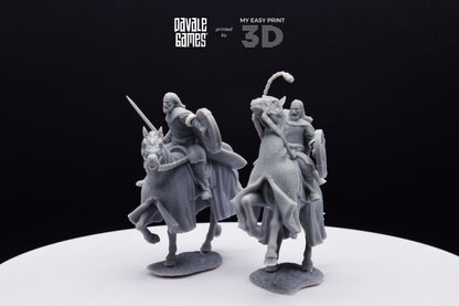 West Humans Hammer Sons Cavalry - Mounted - Davale Games - 3D Printed with high quality resin for LOTR/D&D games
