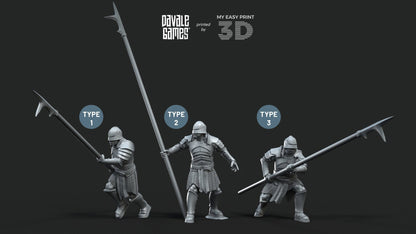 Blood-Handed with Long Spears - Davale Games - 3D Printed with high quality resin for LOTR/D&D games