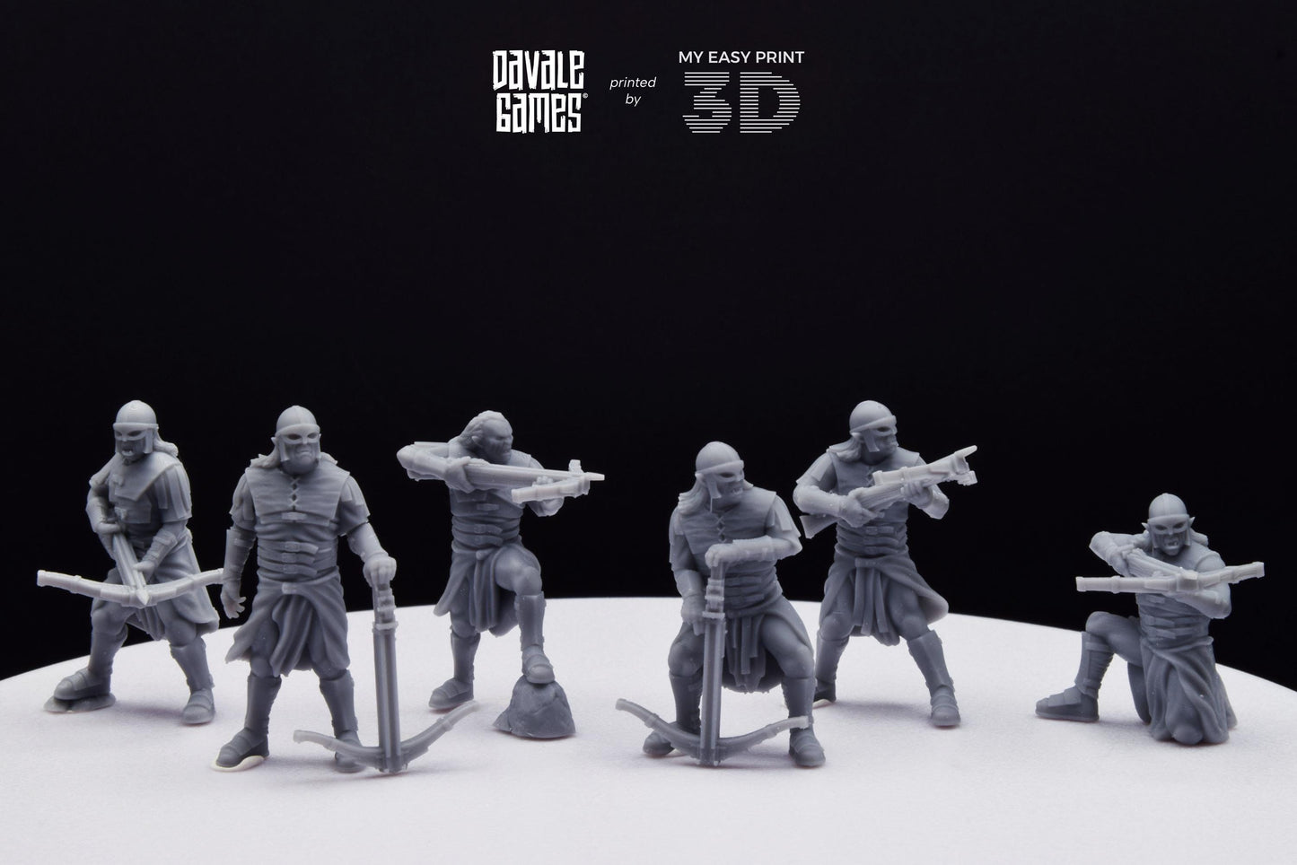 Blood-handed Orcs with Crossbow - Davale Games - 3D Printed with high quality resin for LOTR/D&D games