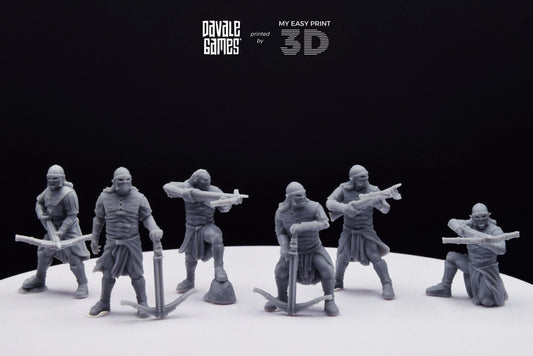 Blood-handed Orcs with Crossbow - Davale Games - 3D Printed with high quality resin for LOTR/D&D games