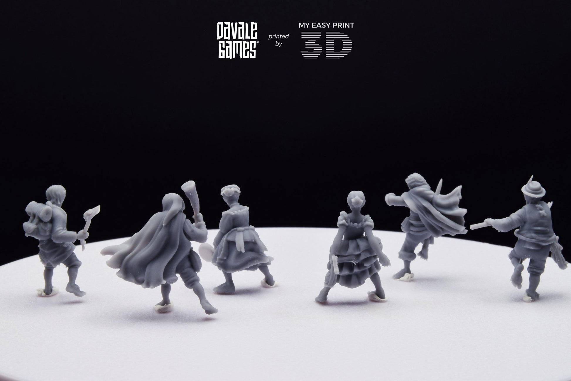 Halfmen - Davale Games - 3D Printed with high quality resin for LOTR/D&D games