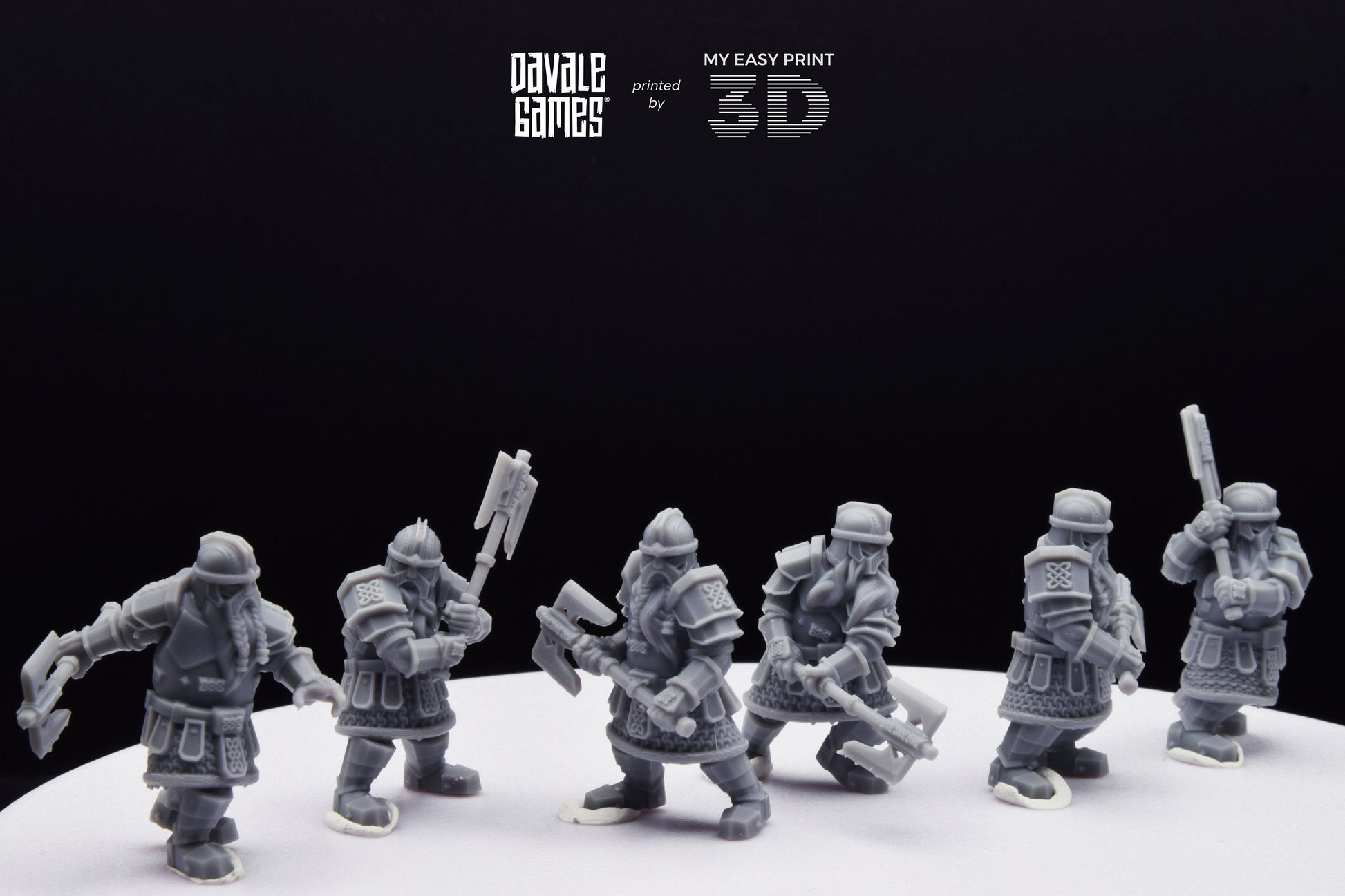 Kalak Guard Dwarf - Davale Games - 3D Printed with high quality resin for LOTR/D&D games