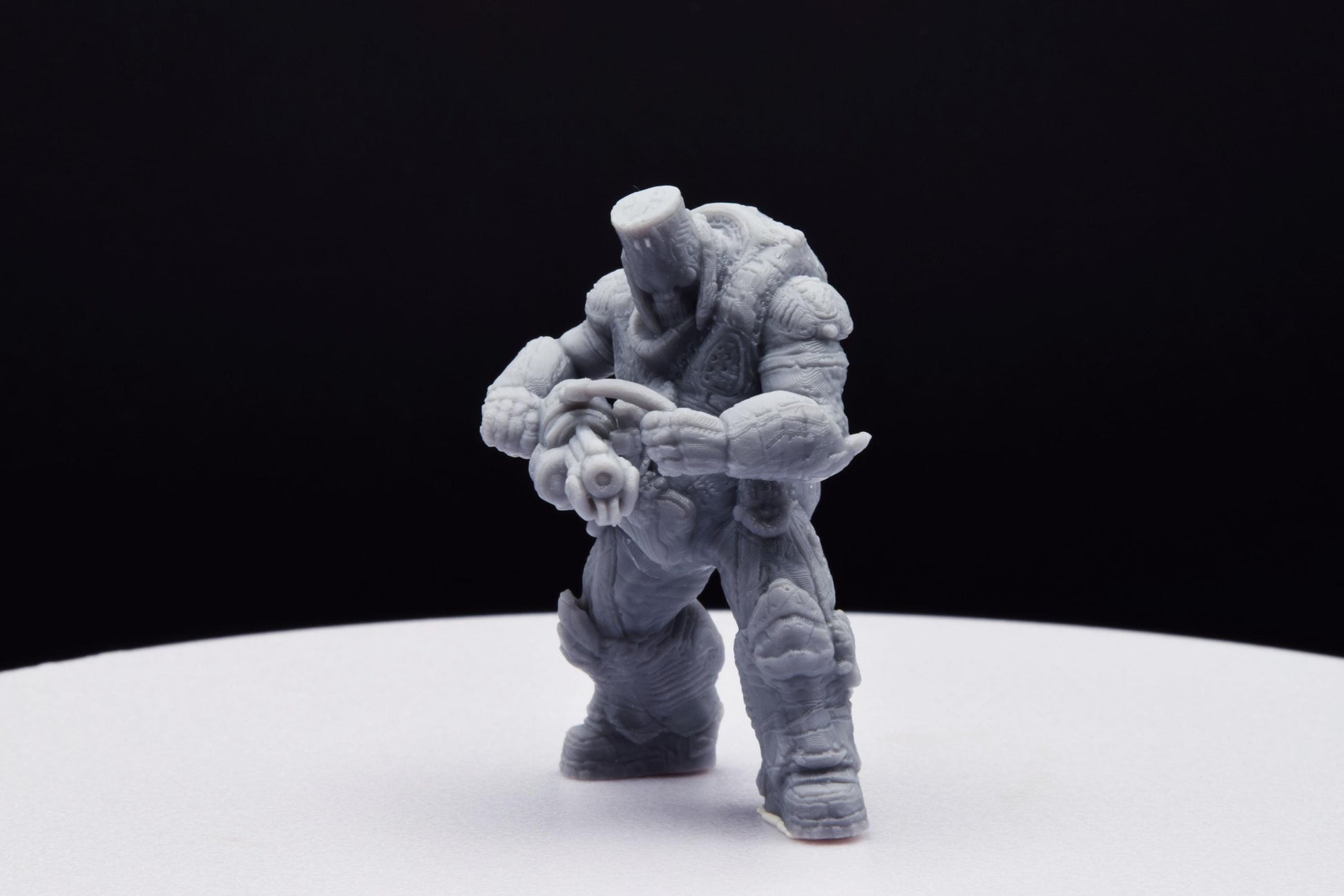 Gears Of War Boomer Grinder Ot Miniature - TheSTLSmith - 3D Printed with high quality resin for Skirmish/D&D games