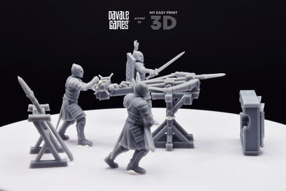 Grey Castle Rocket Launcher with Dotation - Davale Games - 3D Printed with high quality resin for LOTR/D&D games