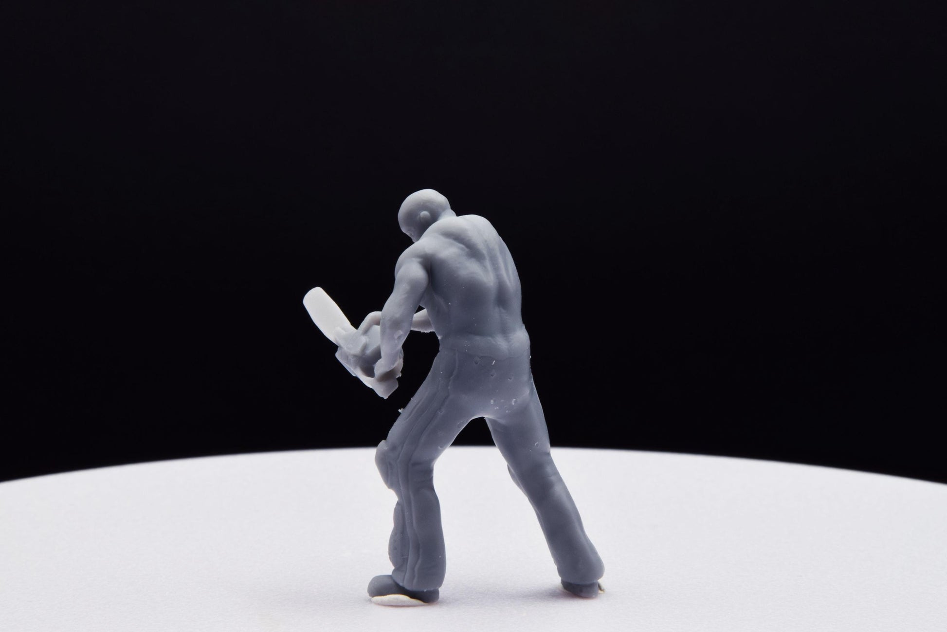 Doom Zombie Chainsaw Miniature - Fanmade - TheSTLSmith - 3D Printed with high quality resin for Skirmish/D&D games