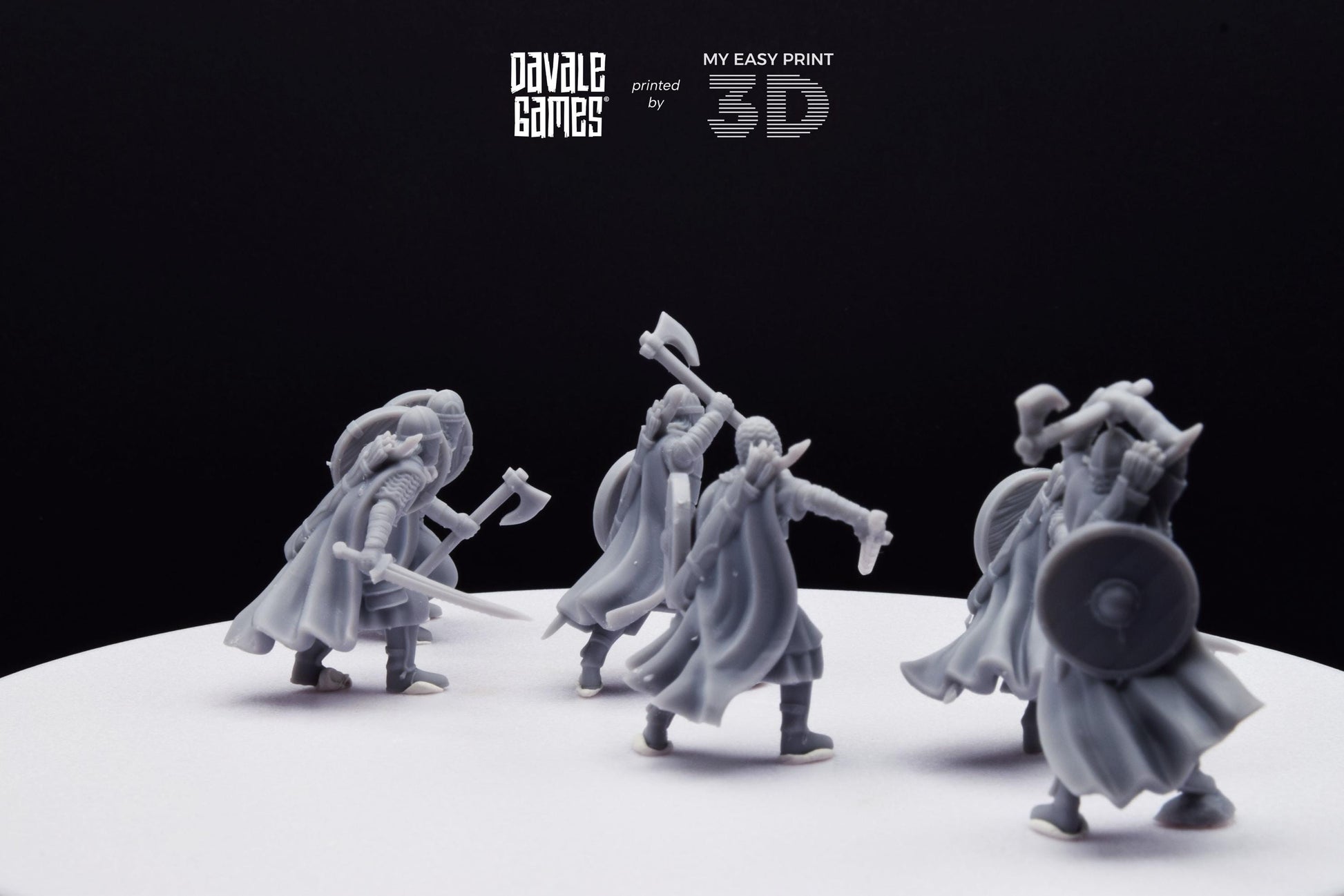West Humans Warriors - Davale Games - 3D Printed with high quality resin for LOTR/D&D games
