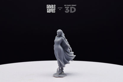 Forest Elven Queen - Davale Games - 3D Printed with high quality resin for LOTR/D&D games