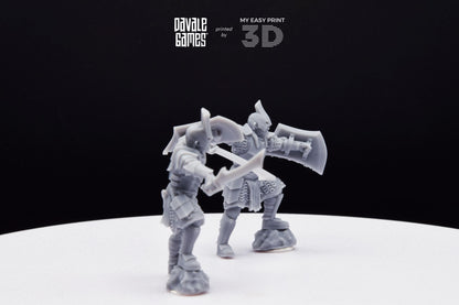 Captain Super Orc - Davale Games - 3D Printed with high quality resin for LOTR/D&D games