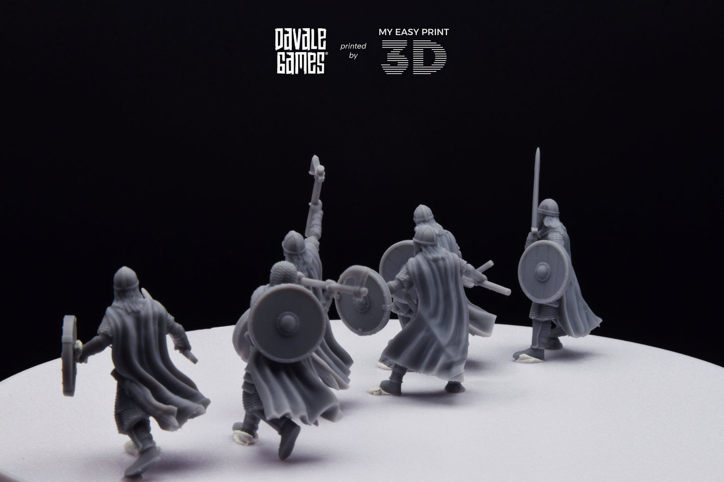West Human elite on foot - Davale Games - 3D Printed with high quality resin for LOTR/D&D games