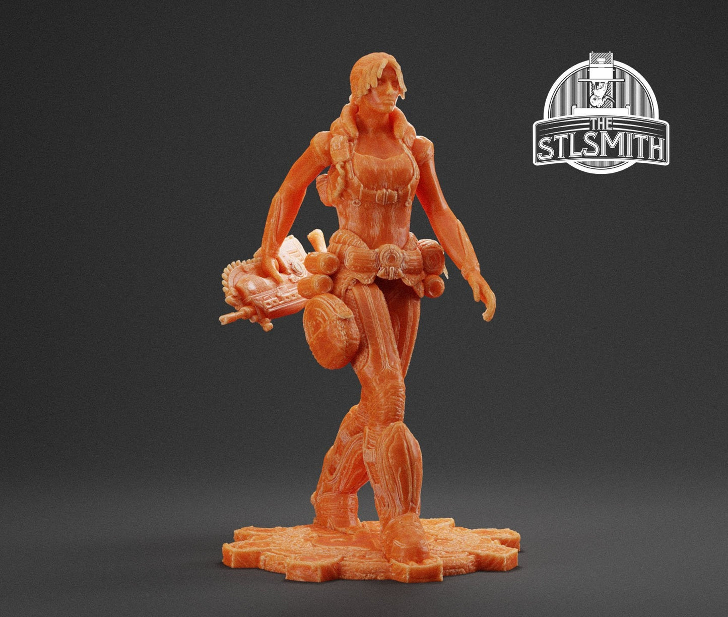 Gears Of War Anya Stroud Command Ot Miniature - TheSTLSmith - 3D Printed with high quality resin for Skirmish/D&D games
