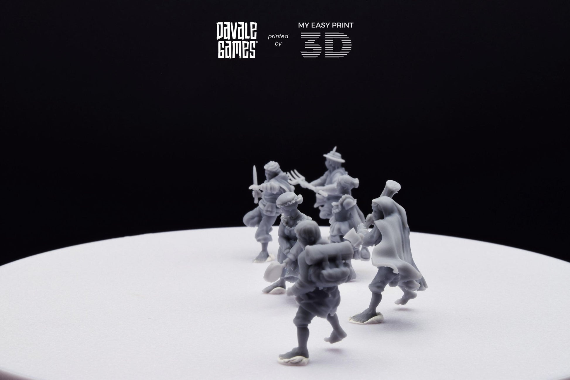 Halfmen - Davale Games - 3D Printed with high quality resin for LOTR/D&D games