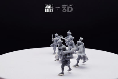 Halfmen - Davale Games - 3D Printed with high quality resin for LOTR/D&D games