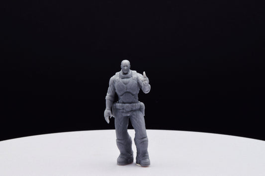 Gears Of War Richard Prescott - TheSTLSmith - 3D Printed with high quality resin for Skirmish/D&D games