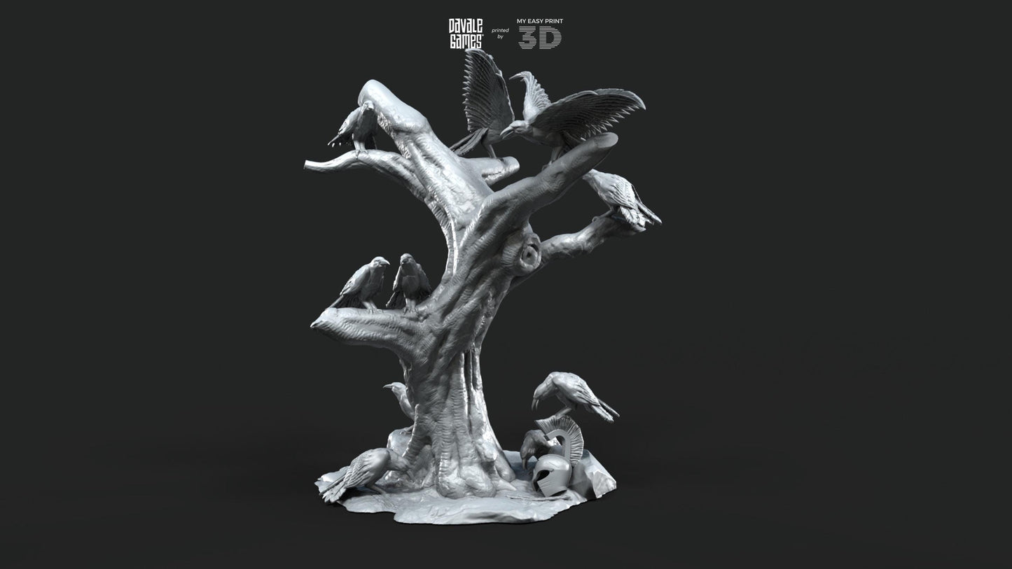 Flock of crows - Scenery - Davale Games - Mythological games - 3D Printed with high quality resin