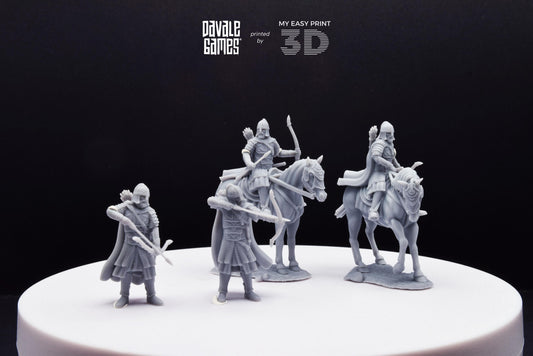 West Humans Outriders - Foot and Mounted - Davale Games - 3D Printed with high quality resin for LOTR/D&D games