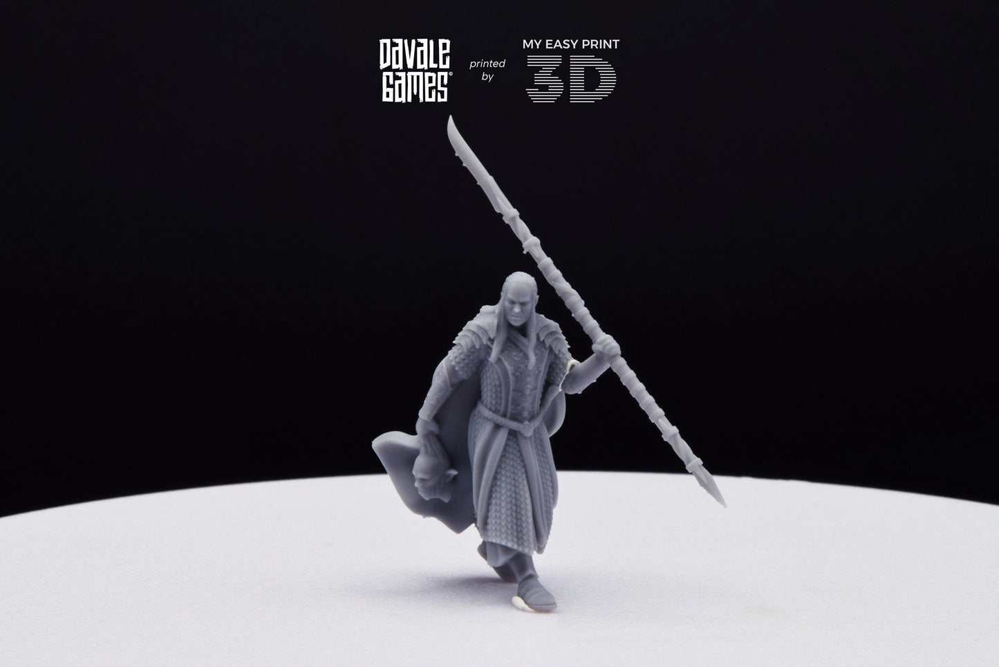 Wood Elf Captain - Davale Games - 3D Printed with high quality resin for LOTR/D&D games