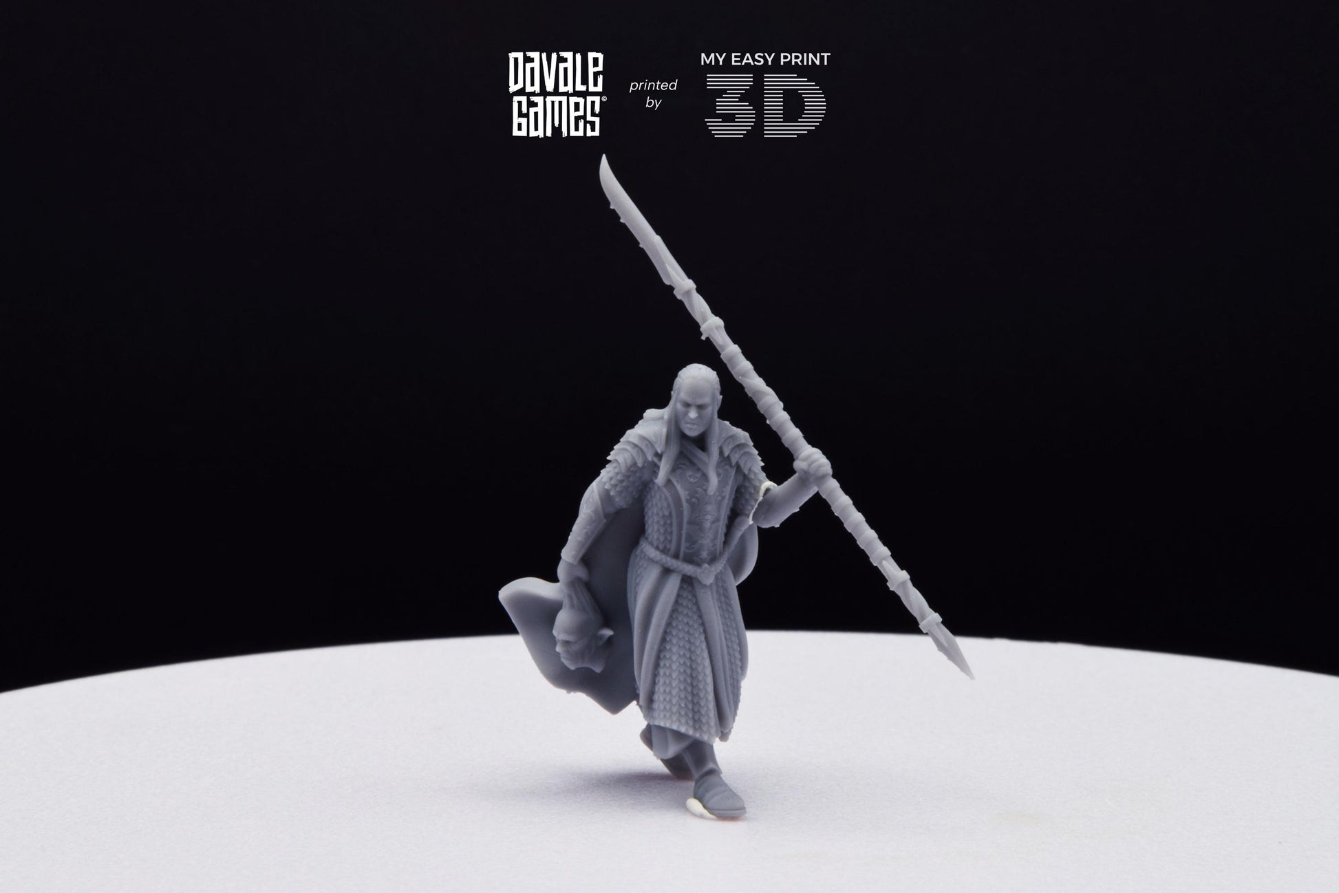 Wood Elf Captain - Davale Games - 3D Printed with high quality resin for LOTR/D&D games