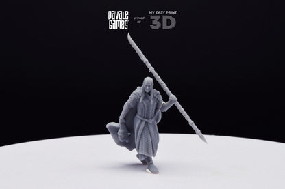 Wood Elf Captain - Davale Games - 3D Printed with high quality resin for LOTR/D&D games