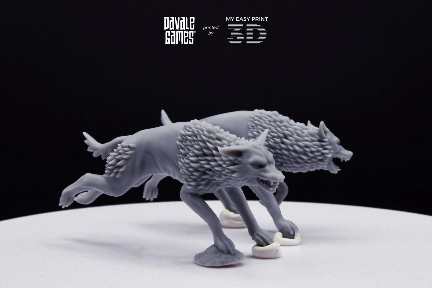 Savage Warg - Super Orcs - Davale Games - 3D Printed with high quality resin for LOTR/D&D games