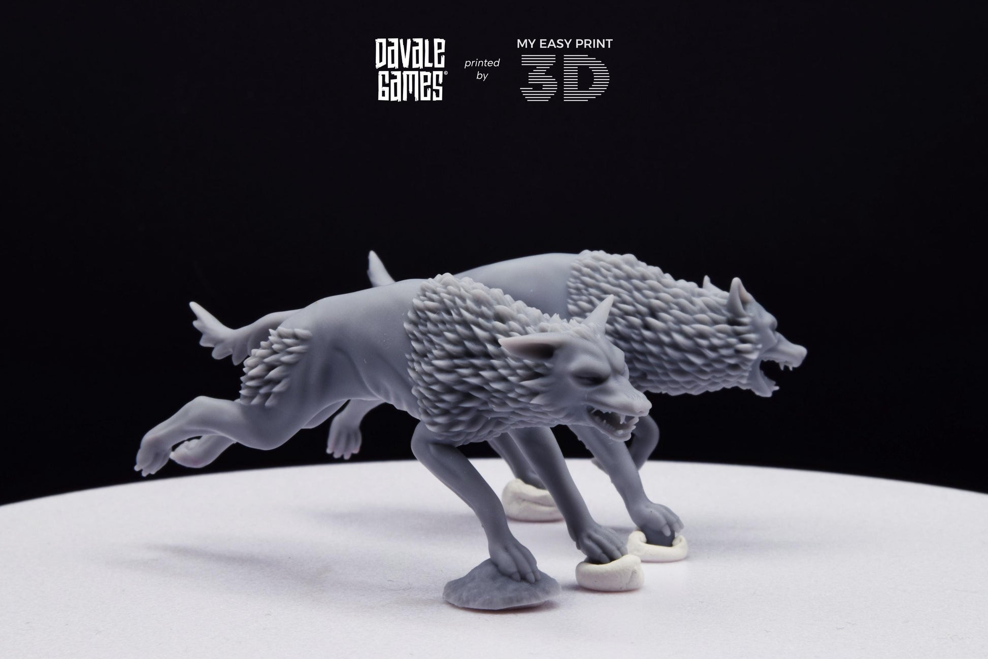 Savage Warg - Super Orcs - Davale Games - 3D Printed with high quality resin for LOTR/D&D games