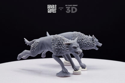 Savage Warg - Super Orcs - Davale Games - 3D Printed with high quality resin for LOTR/D&D games