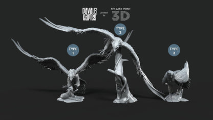 Eagles - Davale Games - 3D Printed with high quality resin for LOTR/D&D games